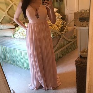 Pink maxi dress